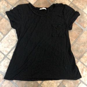 WOMENS ACTIVE BASIC BLACK T-SHIRT SIZE MEDIUM